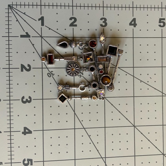 Patricia Locke Silver Pewter Color Brooch Pin - Picture 3 of 4